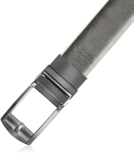 Real Leather Belt Mens Reversible Ratchet Belt With Automatic Adjustable Buckle - Picture 15 of 17