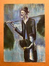 Pablo Picasso Drawing on paper (Handmade) signed and stamped mixed media.