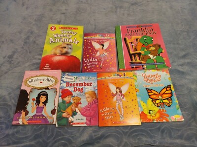 Children's Books Scholastic Readers READING LEVEL 1-4  Lot of 7 books Homeschool