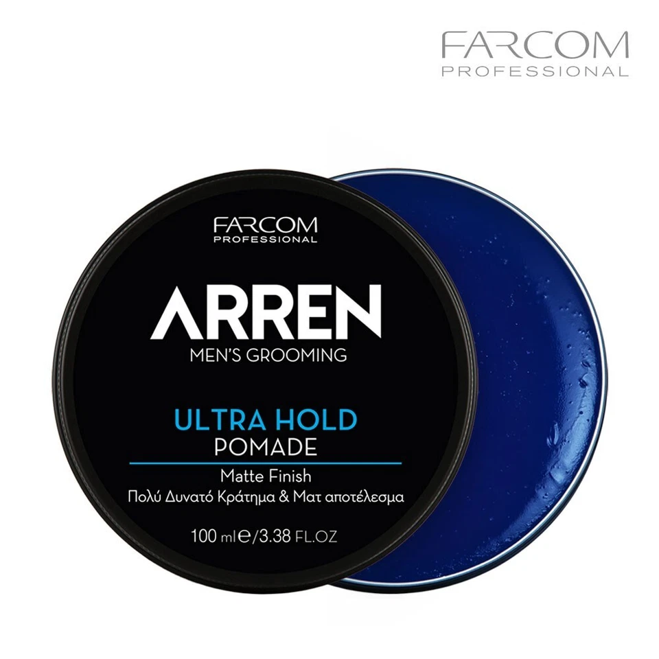 FARCOM ARREN Ultra Hold Pomade, Hair Styling, High Shine Finish 100ml