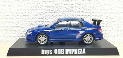 1/64 Aoshima OPTION ings GDB SUBARU IMPREZA WRX STI BLUE diecast