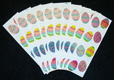 Mrs Grossman 'Easter Eggs' - (1996 'Reflections') -10 Sheets Fresh off Rolls