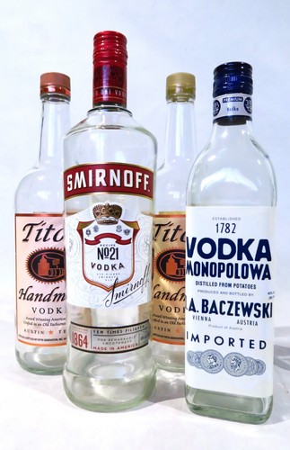 Tito's Monopolowa Smirnoff Absolut Vodka Empty Bottle Assortment (Lot of 9) - Picture 7 of 18
