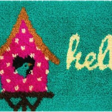 Colorful Creations: DIY Latch Hook Rug Kit - Fun for Kids  Adults Create Handc