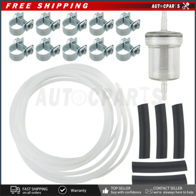 For Webasto Eberspacher Diesel Heater Inline Fuel Filter Hose Pipe Line Clip Kit
