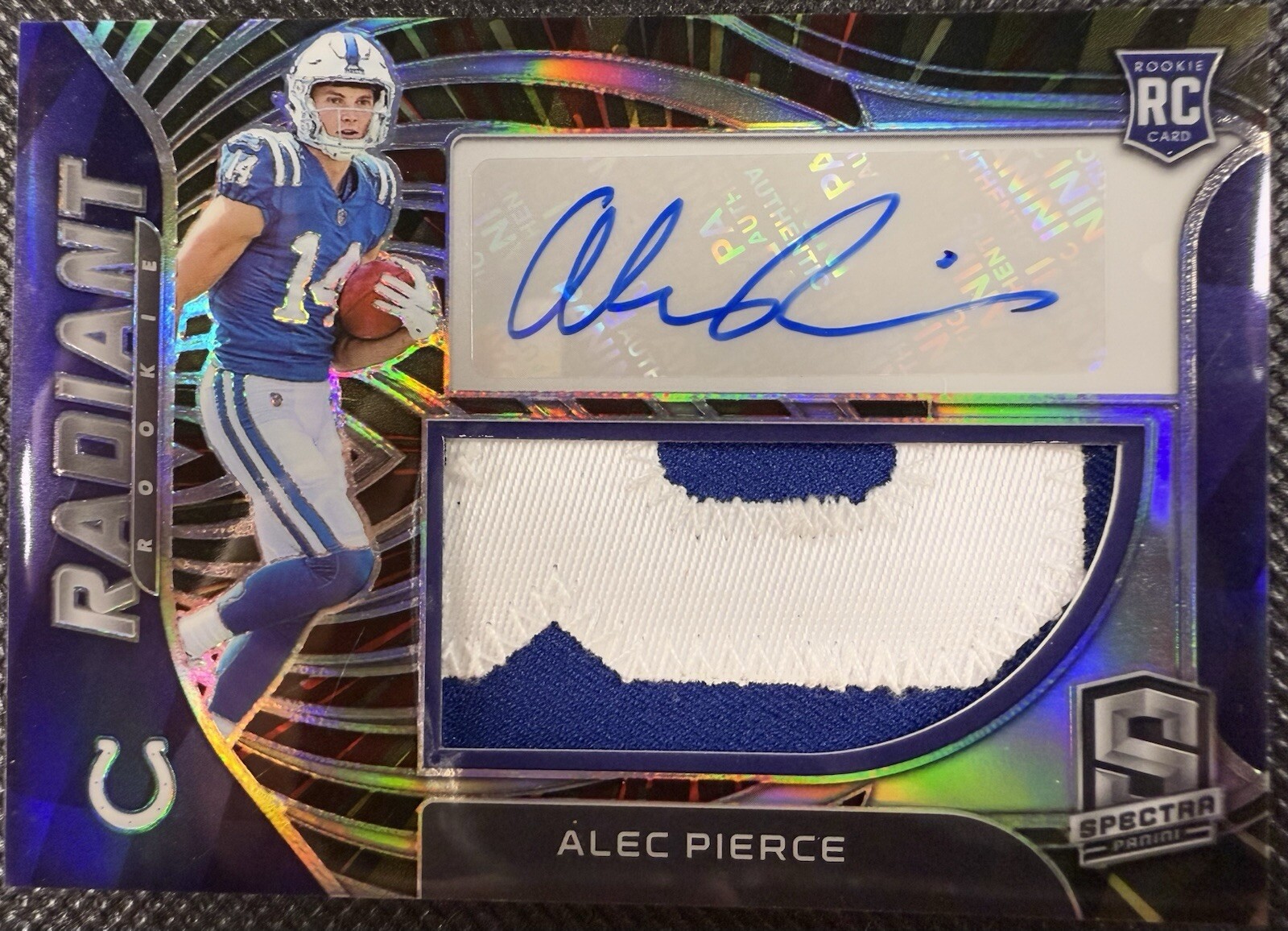 2022 Panini Spectra Alec Pierce Radiant Hyper Prizm Rookie RPA /60 #RAD-API