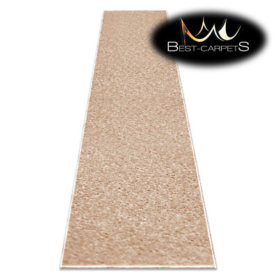 GÜNSTIGER LÄUFER FLUR MODERN beige Flur Breite 110 - 130 TEPPICHE Filzrücken Teppiche