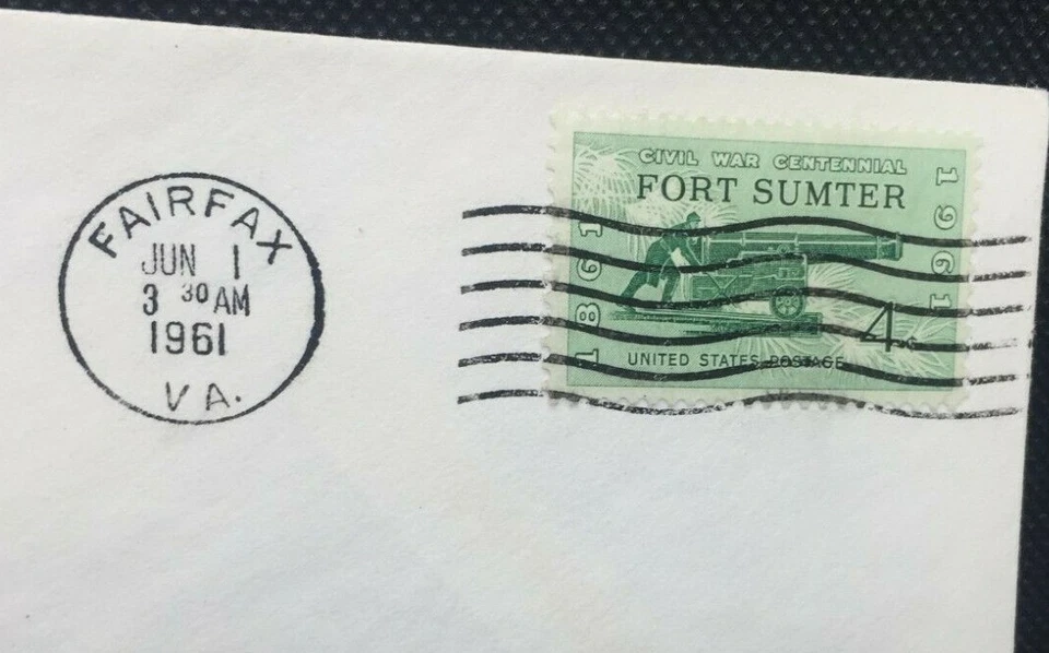 FDC Envelope & Stamp: Civil War Centennial Skirmish at Fairfax Courthouse 1961 - Image 3 of 3