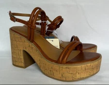 Universal Thread Women's Alva Platform Heels Cognac