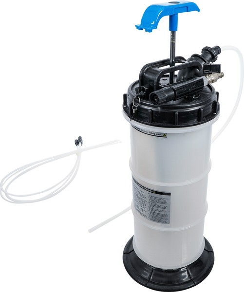 BGS Vakuum-Absaugpumpe Pneumatisch 6 L FlüSsigkeiten ÖL Absaugen Pumpe Abpumpen-image