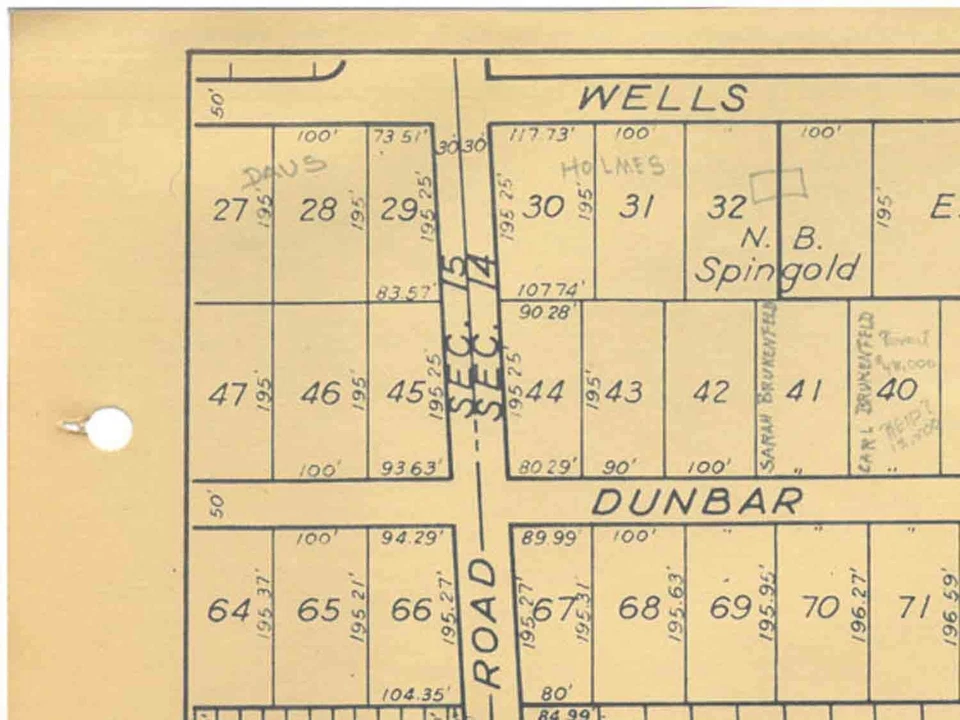 Листы Palm Beach Atlas 14 и 14A - Wells Road South to Root Trail/Oleander Av - Изображение 3 из 4