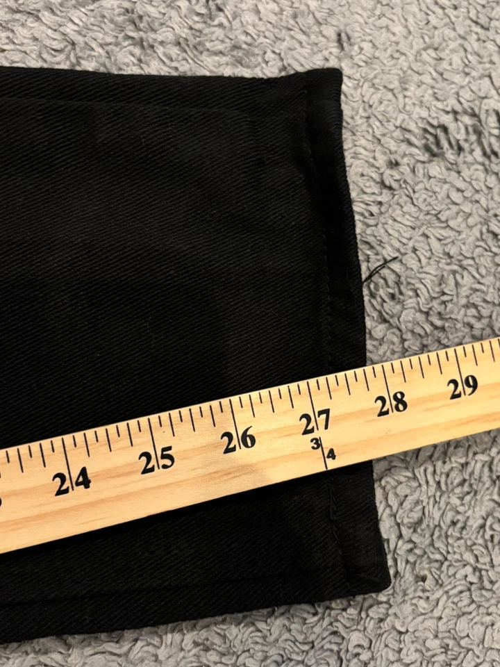 Pantalones de mezclilla de carretera de rugby para hombre 36x30 (36x28) negros pierna recta informales elásticos Foto 4 de 4