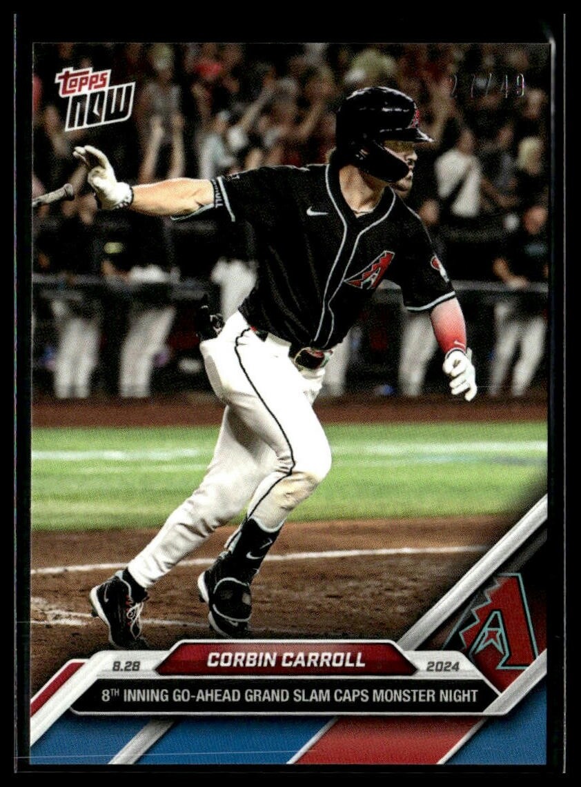 2024 Topps Now 609 Corbin Carroll Arizona Diamondbacks Grand