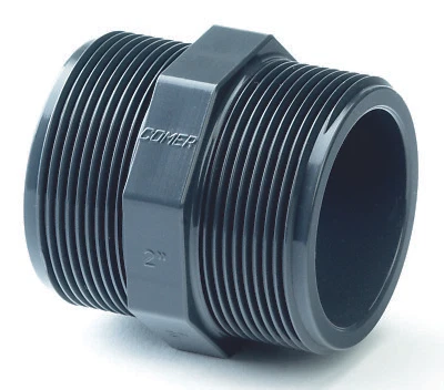 PVC Equal Nipple : Imperial (1/2" to 4")