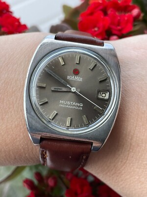 ROAMAER MUSTANG INDIANAPOLIS WATCH 471-1120.601 AUTOMATIC DATE MENS SWISS MADE