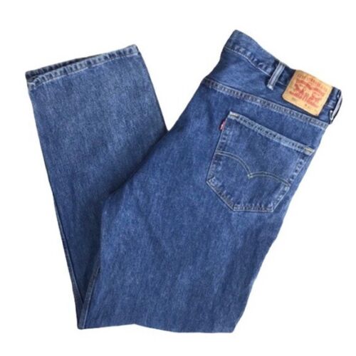 Levi's 550 Relaxed Fit Medium Wash Jeans Mens Size 42x34 