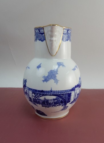 Jarra Cabeza Máscara Caughley China Hueso Coalport De Colección Hecha en Inglaterra - Imagen 3 de 7