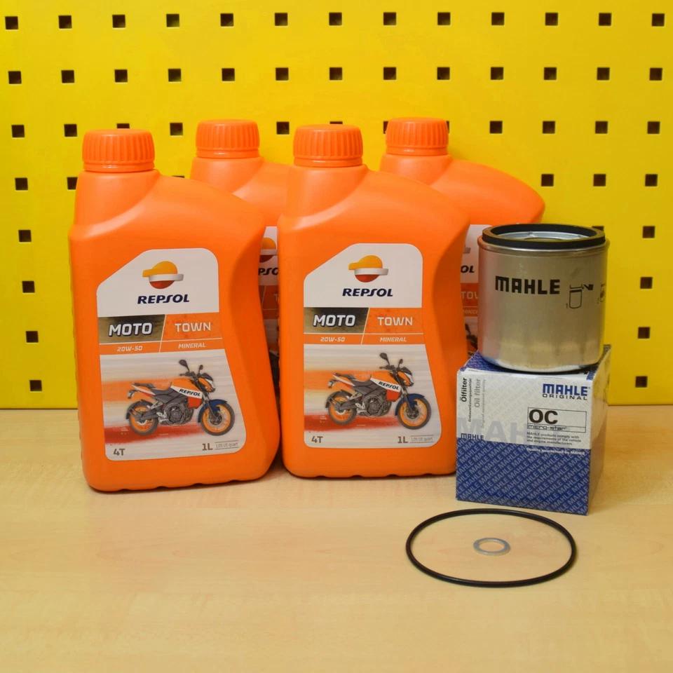 Oelwechselset pour BMW K 1200 Rs Gt Lt Huile Filtre à Joint Torique Repsol 20w50 - Photo 1/1