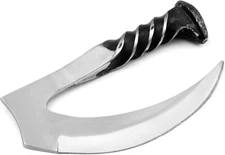 RAILROAD SPIKE KNIFE HAND FORGED - FIRESIDE SURVIVOR CAMPING TOOL W/ SHEATH