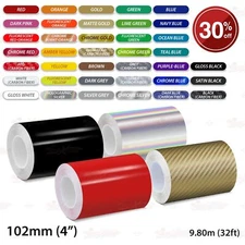 4" 102mm PinStriping Pin Stripe Tape SOLID Line Decoration Decals Vinyl Stickers
