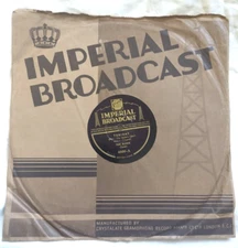 TOM BURKE Tonight / For Love Of You UK Imperial Broadcast 78 tenor record scarce