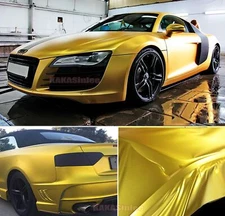 Stretch Car Satin Matte Chrome Metallic Vinyl Wrap Sticker Decal Strip Decors US