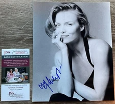 Michelle Pfeiffer Signed Autographed Black & White 8x10 Photo JSA COA Auto