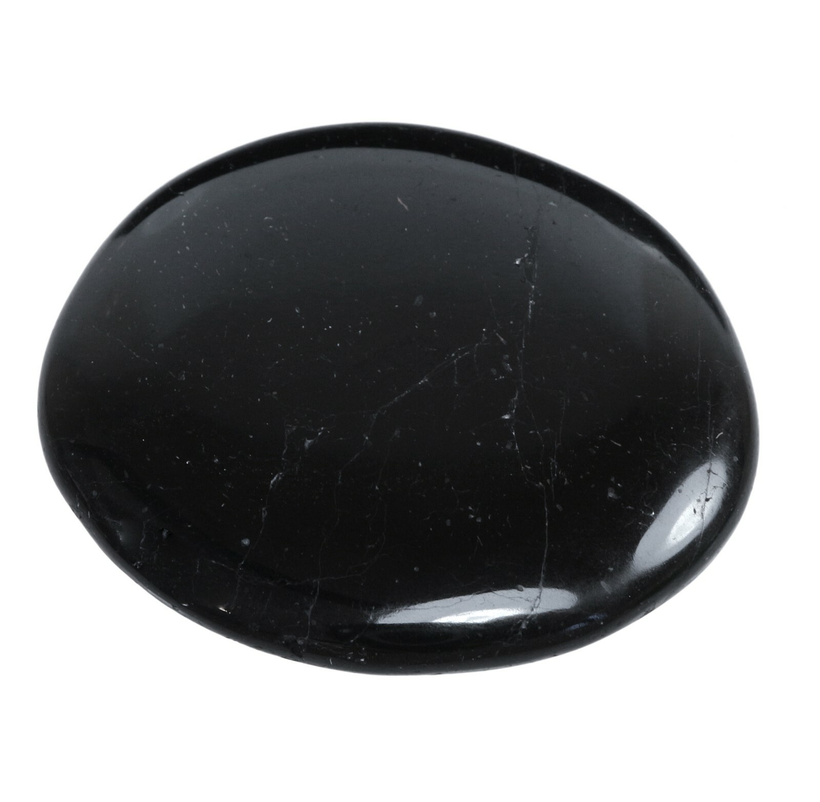 Schwarzer Turmalin Schörl Massagestein Scheibenstein Augenstein