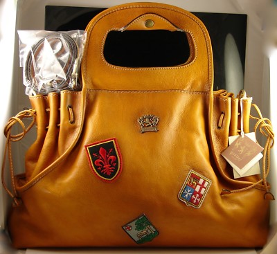 Pratesi Firenze original cognac brown women  brand new Backpack made in Italy Pratesi 1948 main image 4