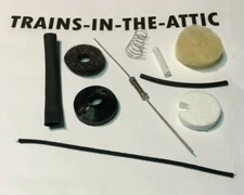 LIONEL SMOKE KIT CONVERT PELLET TO LIQUID FLUID 10 PC KIT WITH WIRE AND INST.