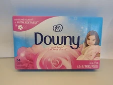 Downy APRIL FRESH Scented Fabric Softener Dryer Sheets - 34 Sheets (4-Pack)