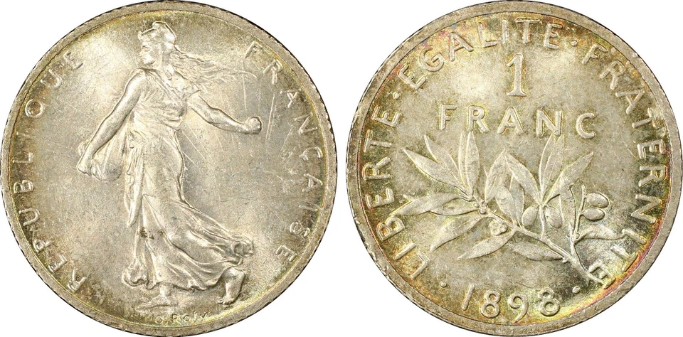 France 1 Franc Semeuse - 1898 - PCGS MS 65 - Neuf - Photo 1/1