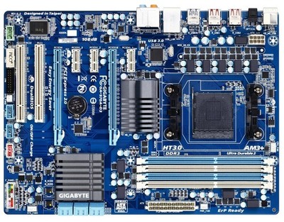 GIGABYTE GA-970A-D3 (rev. 1.0/1.1) AMD 970 ATX Mainboard Sockel AM3+ (#549)
