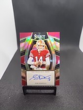 2023 Select Sam Darnold Signatures Silver Prizm Auto #SELS-SDA 49ers Seahawks