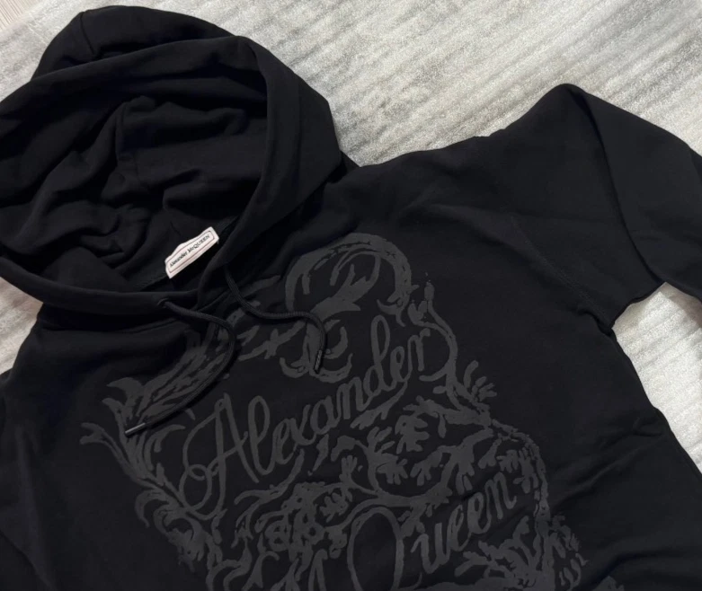 Sudadera con capucha negra Alexander McQUEEN para hombre M Foto 4 de 4