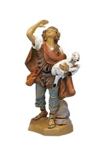 Fontanini by Roman Inc., Micah The Shepherd, 5 Shepherds Collection, Nativity...
