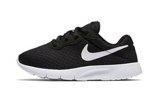Nike Tanjun Low Top Kids Lifestyle Shoes Black White Pre school - 818382-011 MT