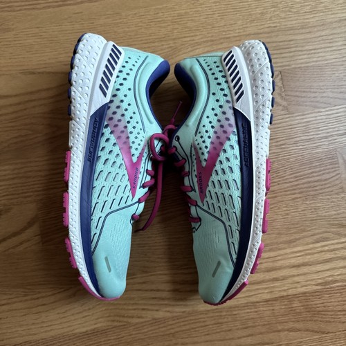 Brooks Sneakers Running Shoes Women’s Size 11 Adrenaline 21 Green Yucca Mesh - Picture 11 of 15