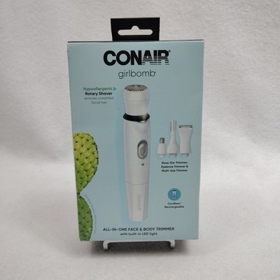 Conair Girlbomb Wet/Dry Cordless Rechargeable Hypoallergenic Rotary Shaver NIOB