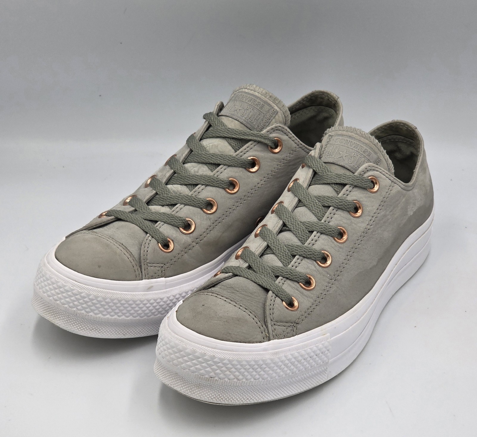 Converse CTAS Lift Platform Women's Size US 11 Sneakers Dark Stucco Leather thumbnail 2