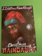 Vintage Rave Flyer Raindance Christmas Including Voting Slip Rare Collectable