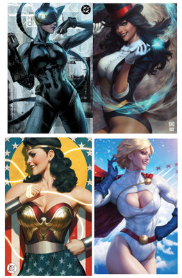 Absolute Batman #13 Power Girl Special #1 & MORE Artgerm FOIL Set LOT