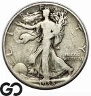1938-D Walking Liberty Half Dollar *Better Date, Low Mintage* 491K minted!