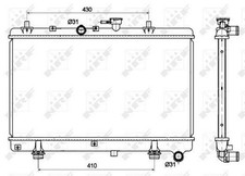 NRF 53121 radiador enfriador de agua enfriador de motor para KIA RIO Kombi (DC) RIO hatchback
