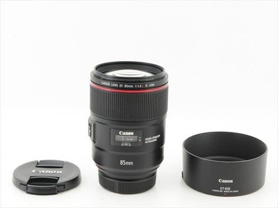 [ Near Mint w/ Hood ] Canon EF 85mm F/1.4 L IS USM Lens From Japan #26666