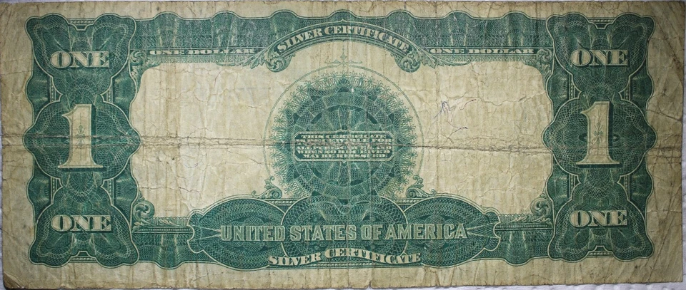 1899 $1 Black Eagle Silver Certificate FR.236 Speelman White Low Grade P206 - Image 2 of 2