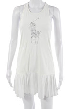 Ralph Lauren Blue Label Womens Tank Dress White Nylon Elastane Size M
