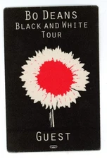 Bo Deans GUEST Backstage Pass - Black and White Tour