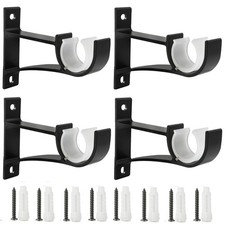 Sturdy Curtain Rod Brackets Rod Holders Curtain Rod Holder Curtain Rod Bracke...