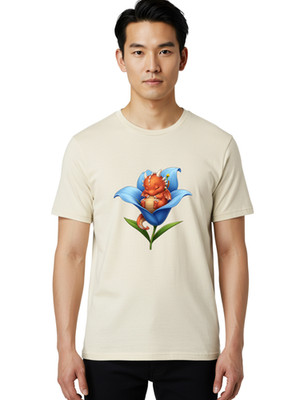 Sleeping-Dragon-1 Mens Graphic Tee, 100% Cotton, Casual Summer Wear